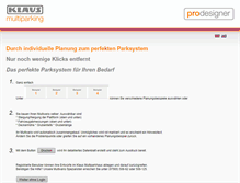Tablet Screenshot of prodesigner.multiparking.com